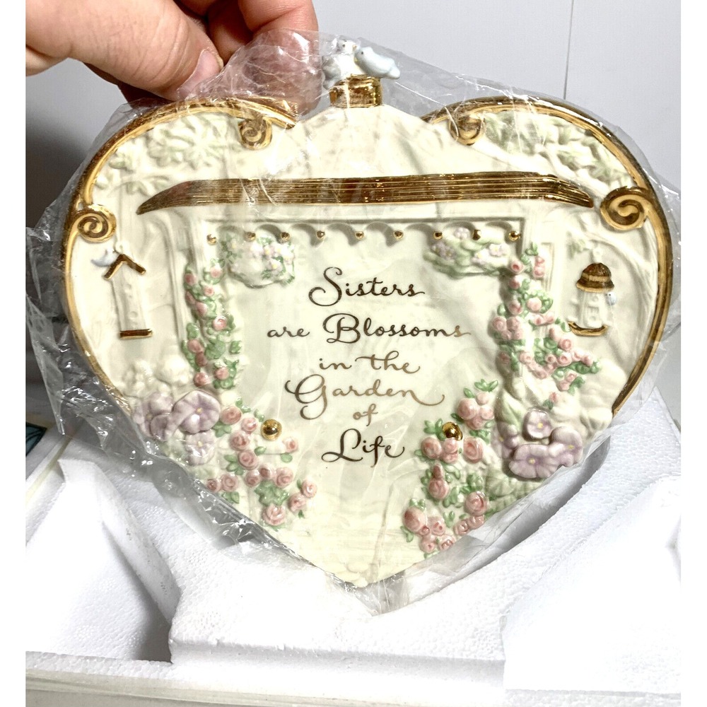from the Heart Collector's Wall Plate Bradford Exchange Sisters‎ Are Blossoms